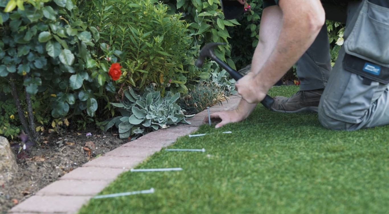 Pet-friendly artificial turf installation in Port Charlotte, FL